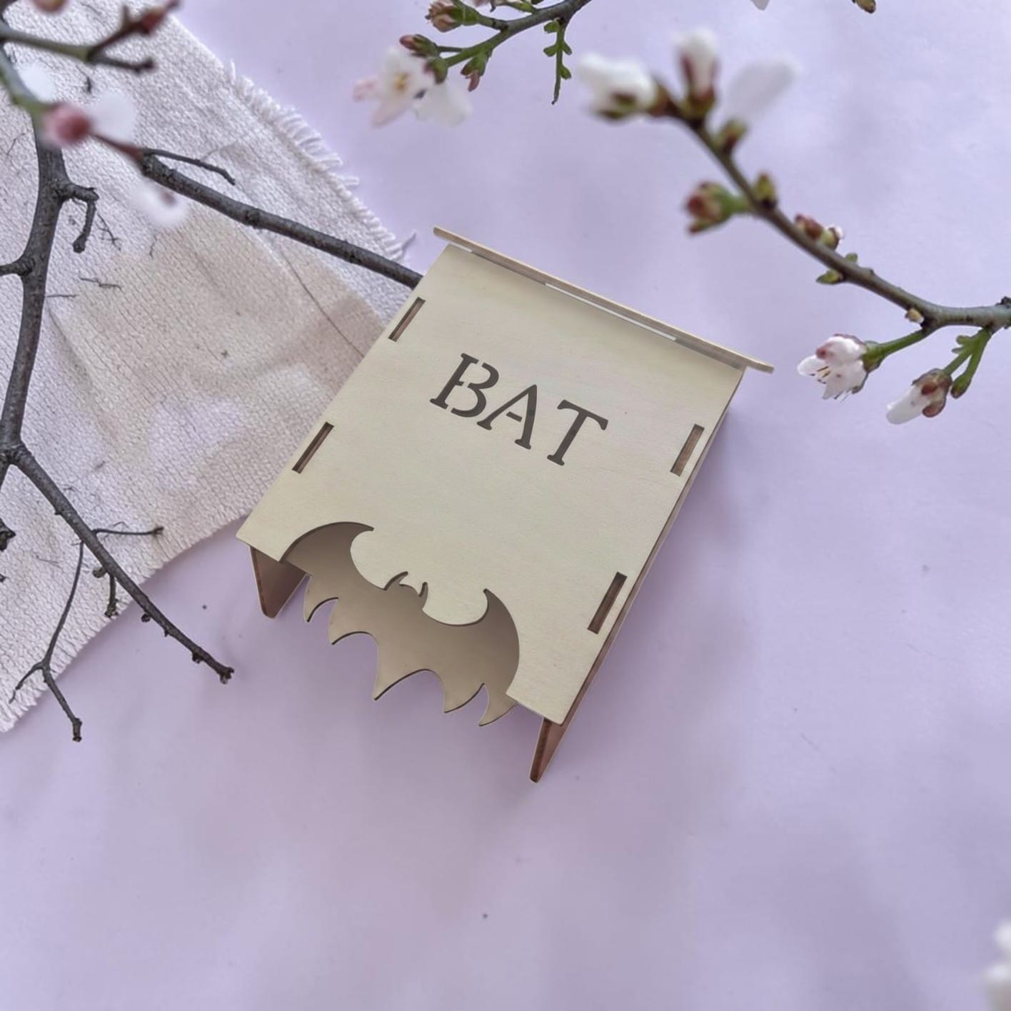 Abri à chauves-souris en bois robuste pour jardin et extérieur, prêt à suspendre