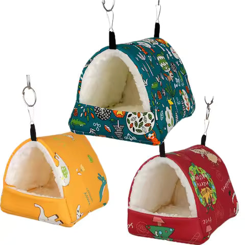 Hamac Chaud pour Petits Animaux : Nid Douillet pour Oiseaux, Hamsters et Écureuils