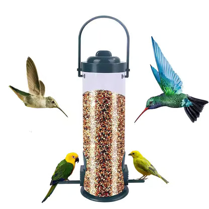 Mangeoire Suspendue pour Oiseaux - Distributeur Automatique Extérieur Multi-Trous