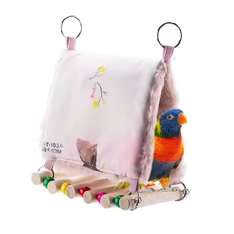 Hamac Douillet et Thermique pour Perroquet et Oiseaux - Nid Doux pour l'Hiver