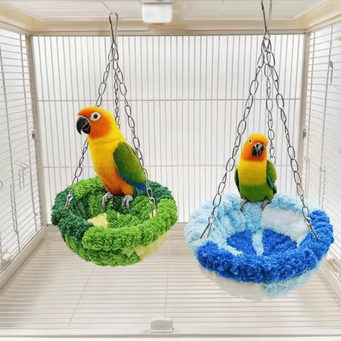Hamac Chaud pour Oiseaux - Nid Doux et Résistant pour Perroquets et Petits Oiseaux