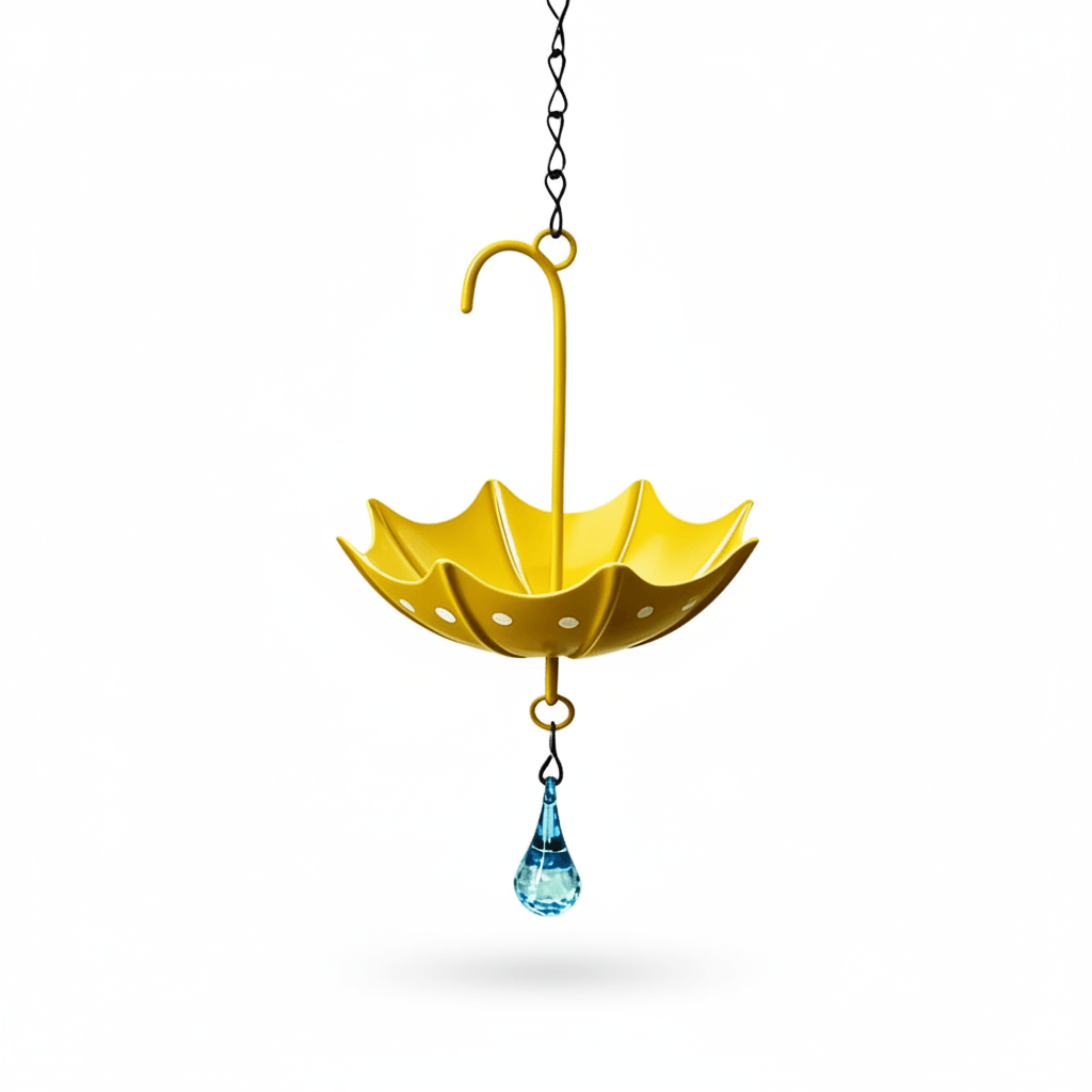 Abreuvoir Suspendu en Forme de Parapluie pour Oiseaux – Mangeoire Décorative pour Jardin, Balcon & Terrasse