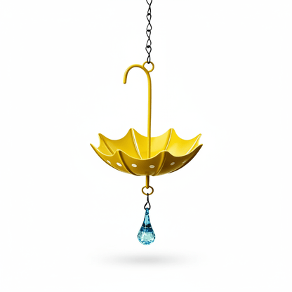 Abreuvoir Suspendu en Forme de Parapluie pour Oiseaux – Mangeoire Décorative pour Jardin, Balcon & Terrasse
