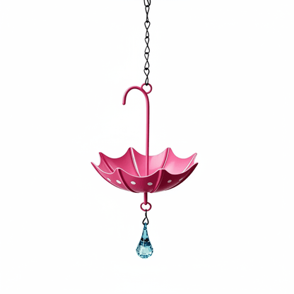 Abreuvoir Suspendu en Forme de Parapluie pour Oiseaux – Mangeoire Décorative pour Jardin, Balcon & Terrasse