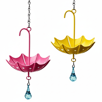 Abreuvoir Suspendu en Forme de Parapluie pour Oiseaux – Mangeoire Décorative pour Jardin, Balcon & Terrasse