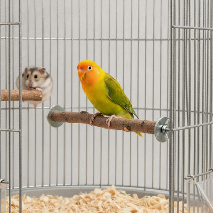 Perchoir Naturel en Bois Brut pour Oiseaux et Petits Rongeurs