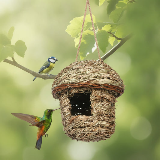 Nid d'Oiseau Suspendu Respirant et Durable pour Colibris