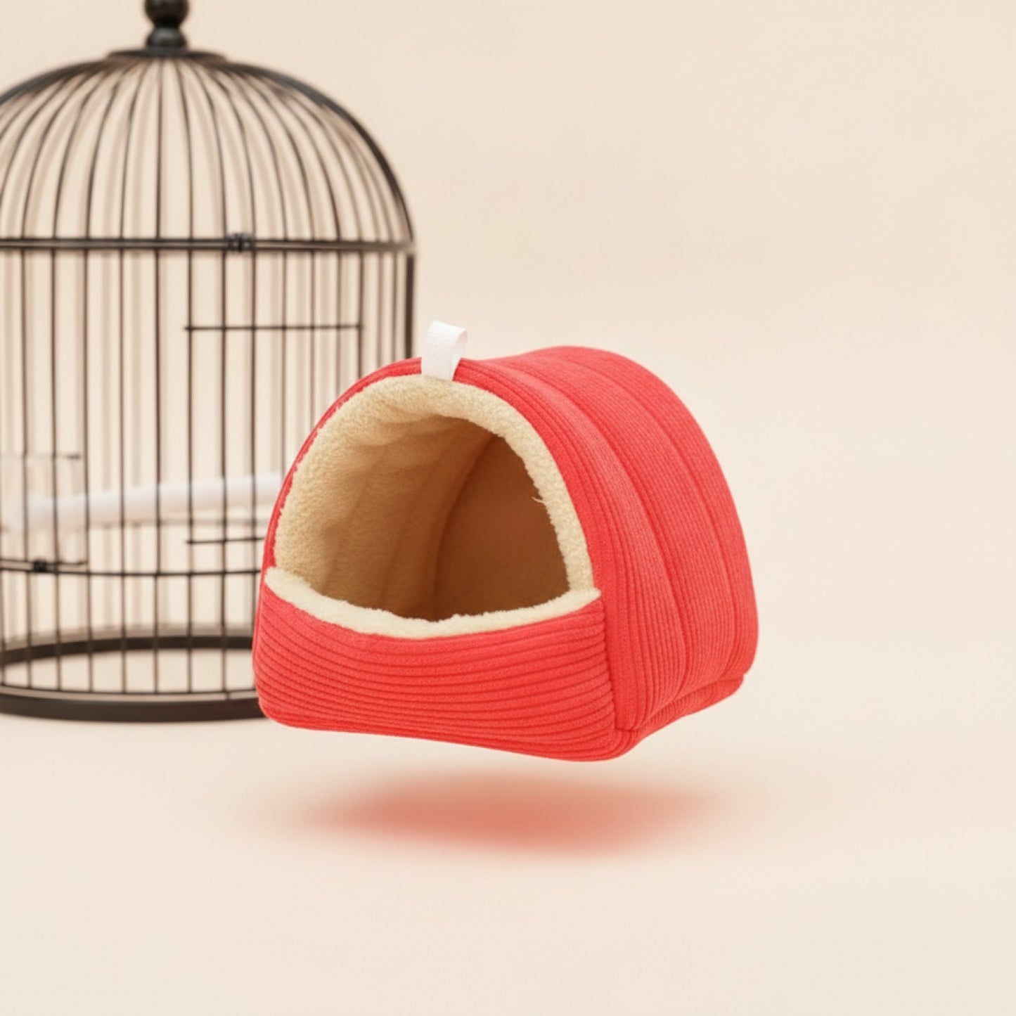 Nid Douillet en Coton pour Perroquet et Perruche – Hamac Suspendu Chaud pour Cage à Oiseaux