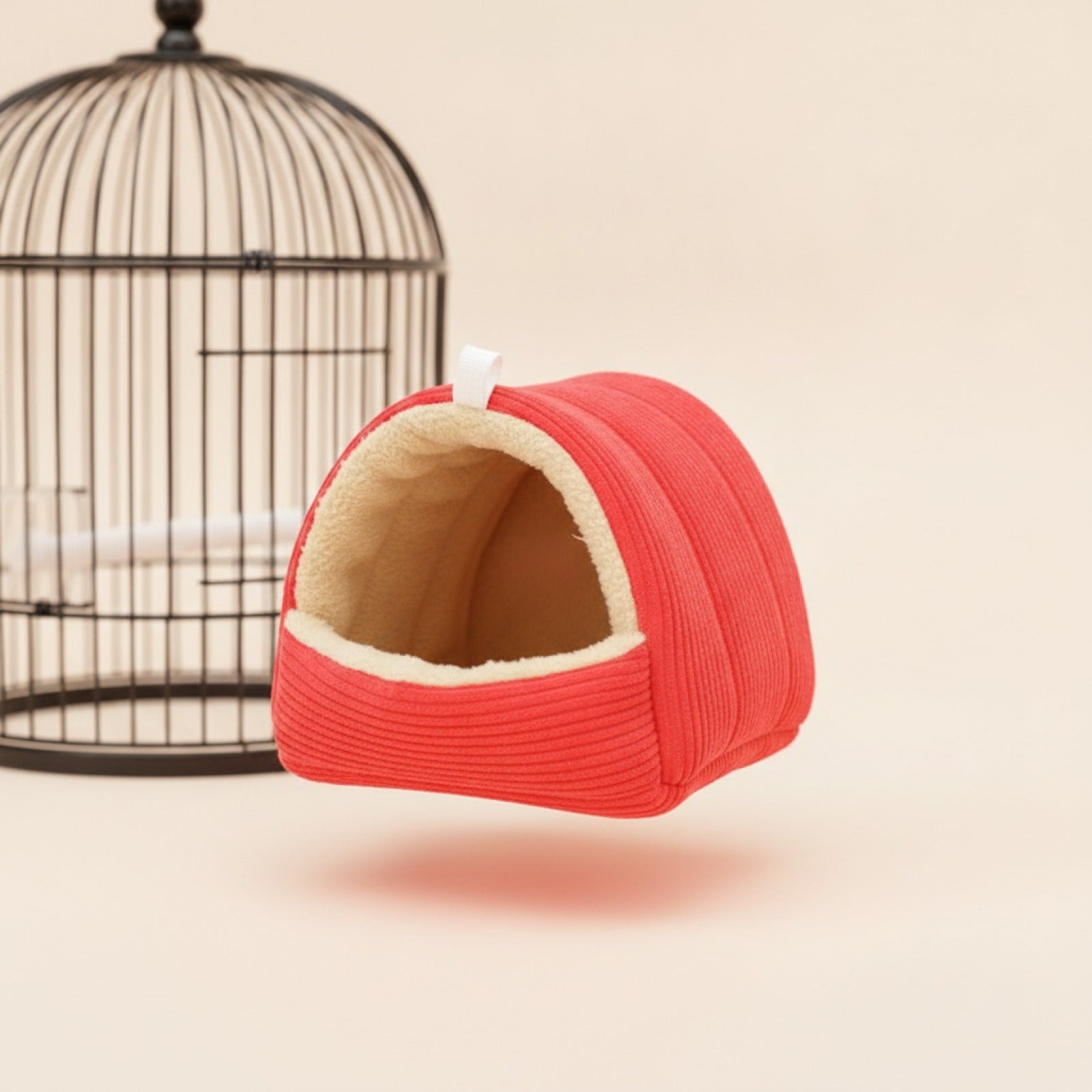 Nid Douillet en Coton pour Perroquet et Perruche – Hamac Suspendu Chaud pour Cage à Oiseaux