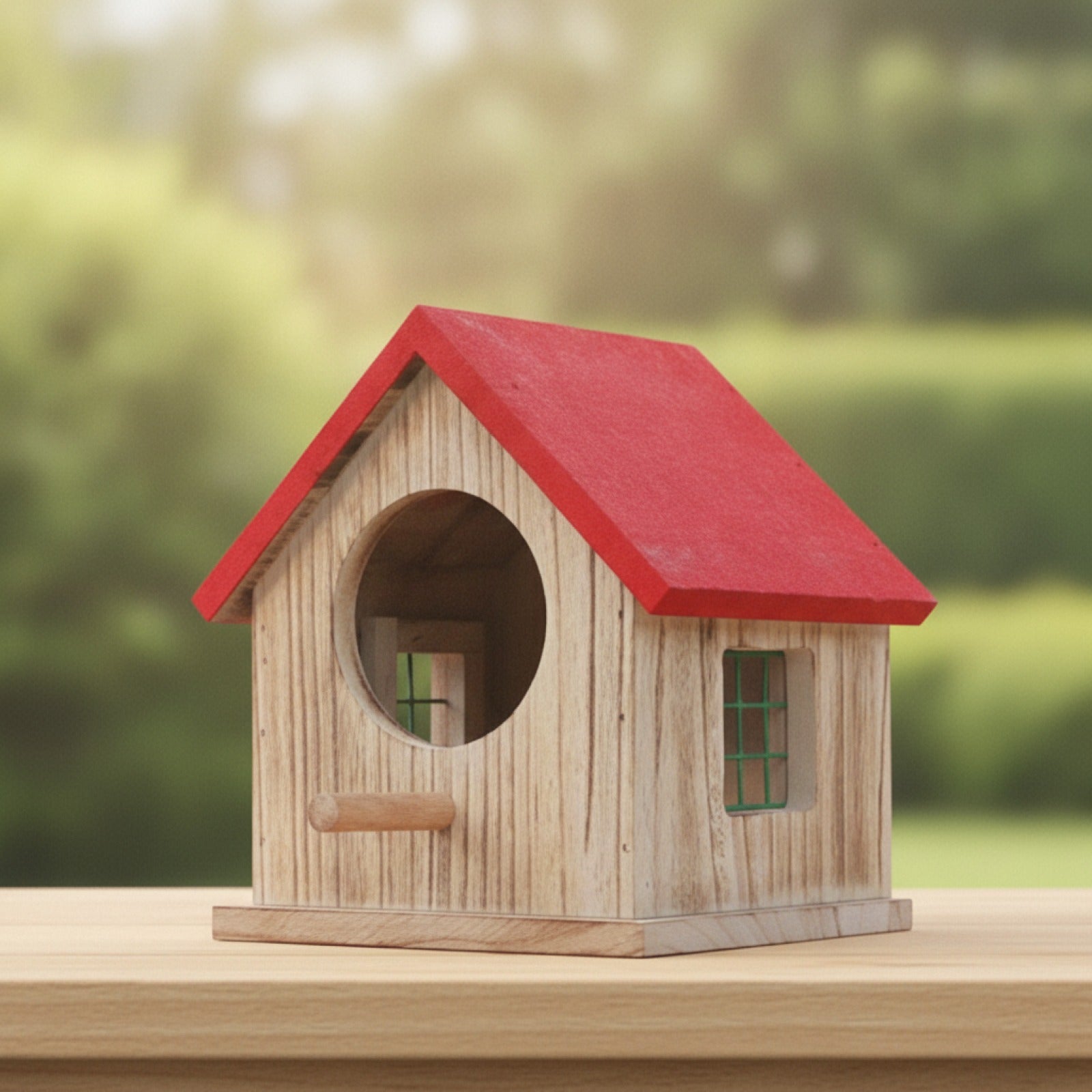 Maisonnette d'Oiseau Suspendue en Bois Fait Main - Nichoir Imperméable pour Extérieur et Boîte d'Élevage