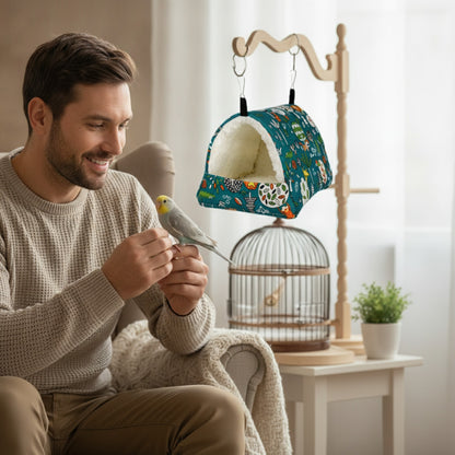 Hamac Chaud pour Petits Animaux : Nid Douillet pour Oiseaux, Hamsters et Écureuils