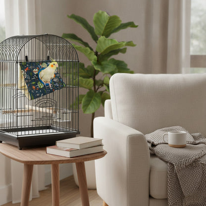 Nid Hamac Chaud pour Perroquet et Perruche - Tente Cabane Douillette pour Cage d'Oiseau