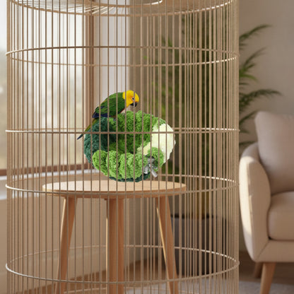 Nid Suspendu Douillet en Peluche pour Petits Oiseaux et Hamsters