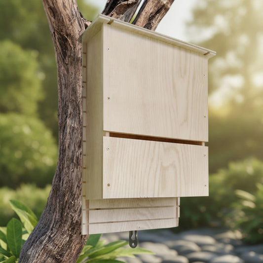 Maison d'habitat pour chauves-souris en bois - Abri extérieur réutilisable pour jardin
