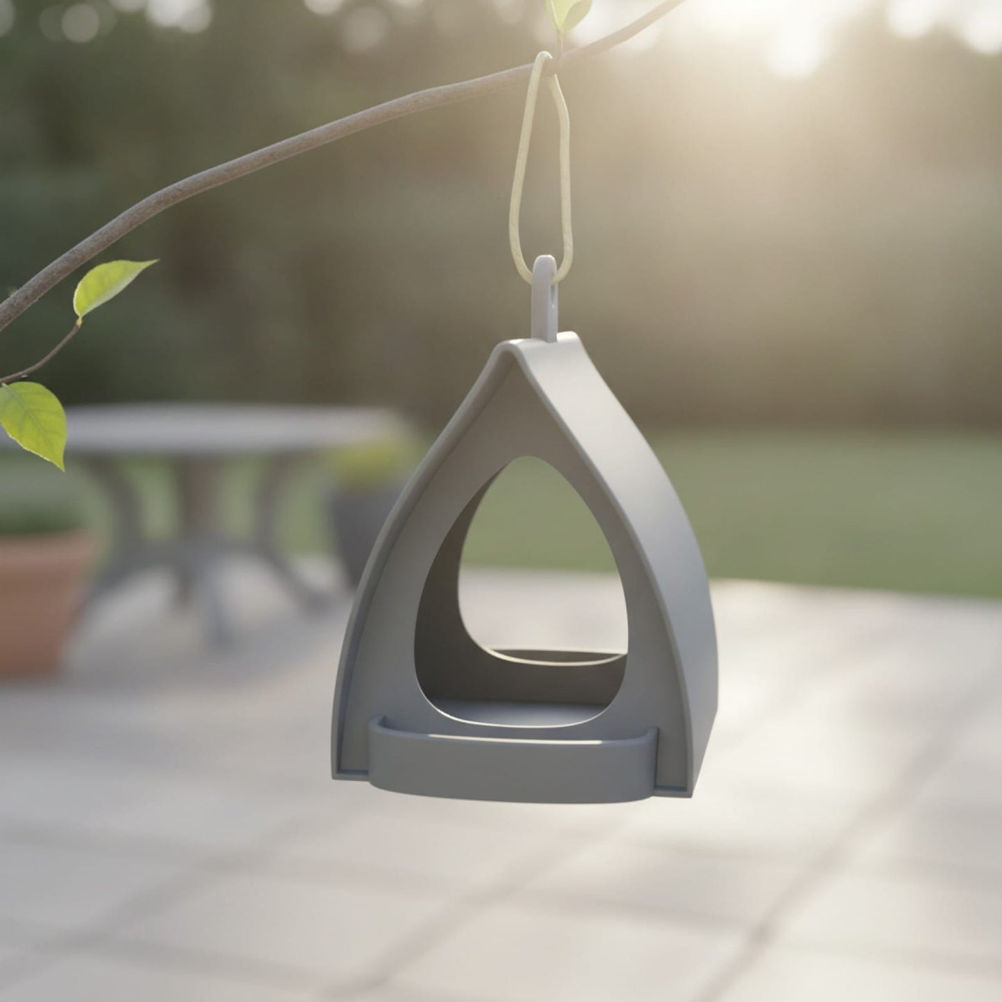 Mangeoire cabane ouverte à suspendre pour jardin et balcon