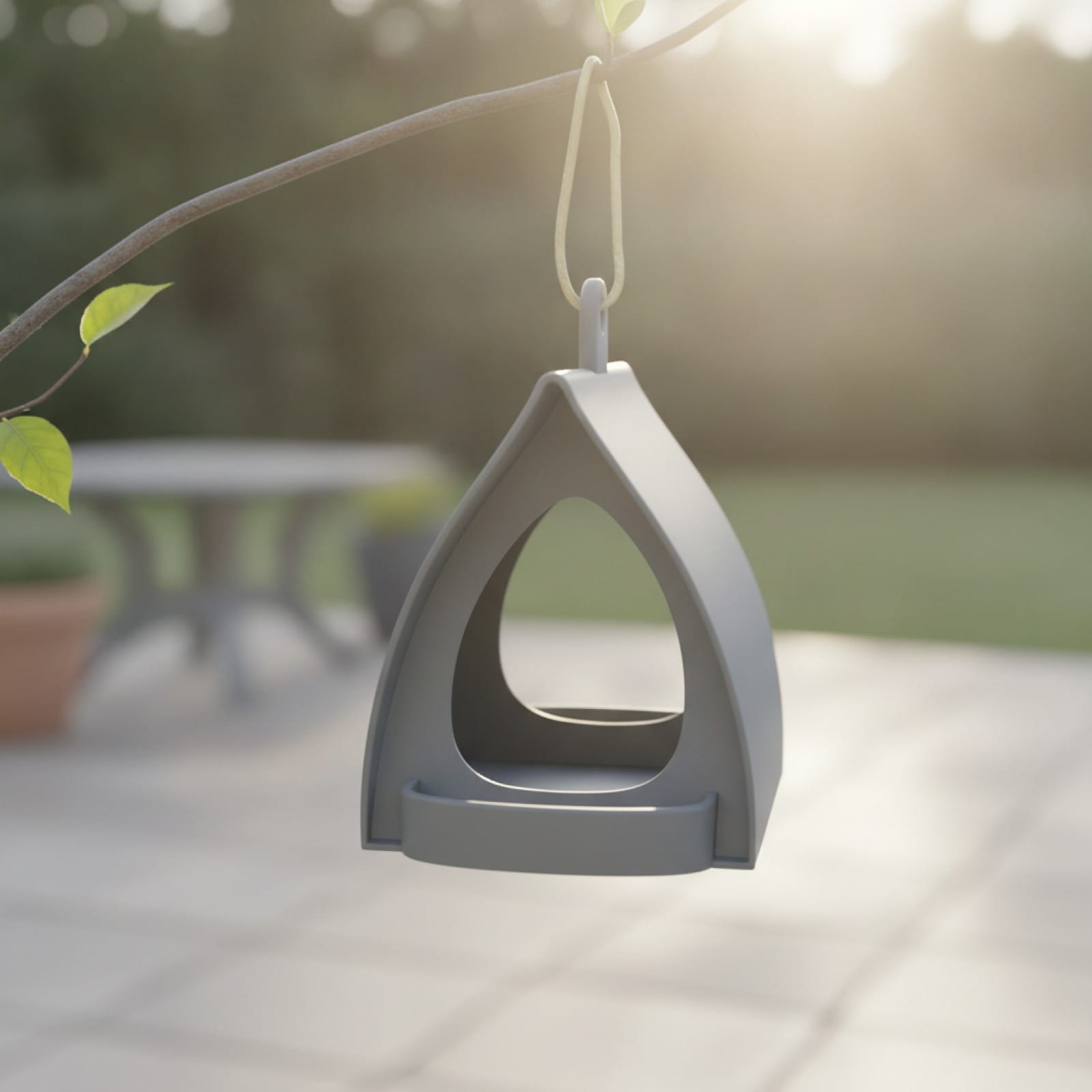 Mangeoire cabane ouverte à suspendre pour jardin et balcon