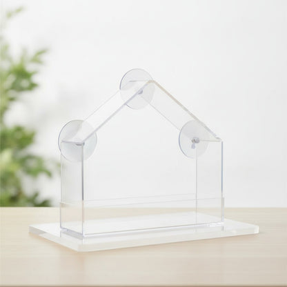 Mangeoire à Oiseaux Transparente avec Ventouse pour Fenêtre - Observation Facile des Oiseaux