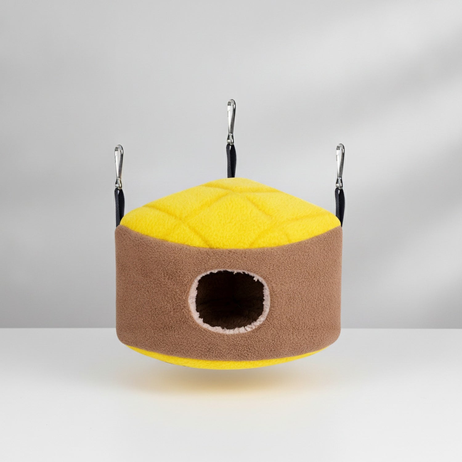 Nid d'Oiseau Peluche pour Hamsters Nains - Cachette Suspendue et Hamac Chaud