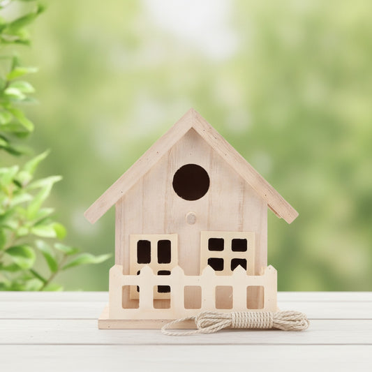 Maisonnette d'oiseaux en bois pour extérieur : nichoir suspendu et boîte d'élevage pour perroquets et petits oiseaux