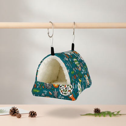 Hamac Chaud pour Petits Animaux : Nid Douillet pour Oiseaux, Hamsters et Écureuils
